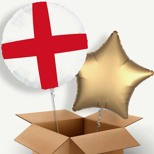 England Cross of St George Helium Balloon Two | Party Save Smile