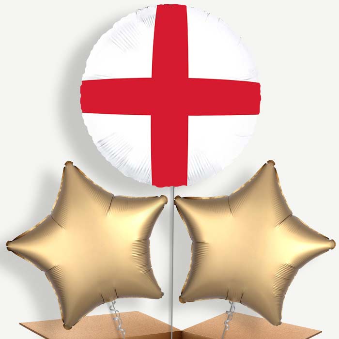 England Cross of St George Bunch of Balloons (Trio) | Party Save Smile