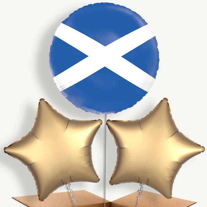 Scotland Flag Bunch of Balloons (Trio) | Party Save Smile