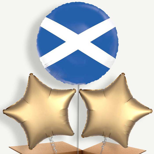 Scotland Flag Bunch of Balloons (Trio) | Party Save Smile