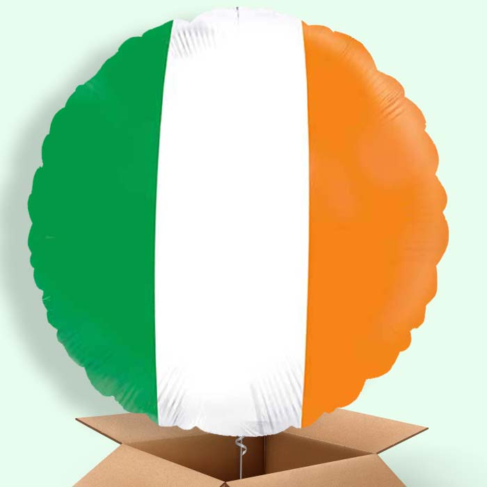 Ireland Flag Helium Balloons Delivered - 1 Balloon | Party Save Smile
