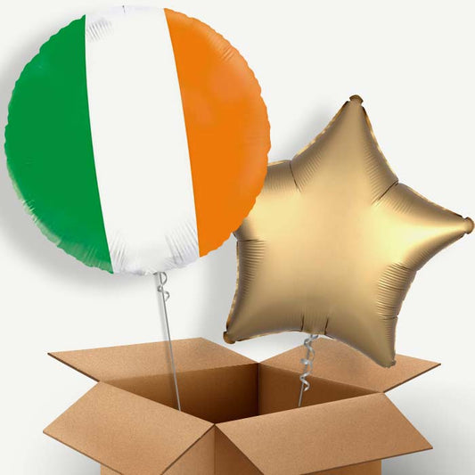 Ireland Flag Helium Balloon Two | Party Save Smile