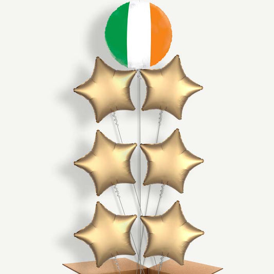 Ireland Flag 7 Helium Balloon Arrangement | Party Save Smile
