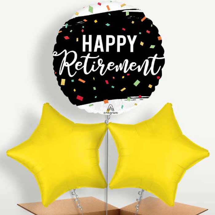 Happy Retirement Dots Bunch of Balloons | Party Save Smile