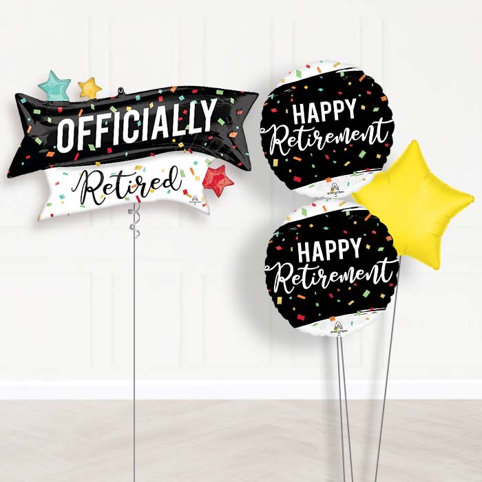 Officially Retired Balloon Bouquet Delivery-Giant Balloon + 2 Themed Balloons + 1 Plain Balloon 