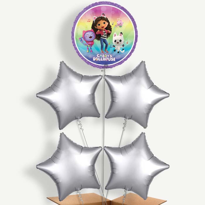 Gabby's Dollhouse & Friends Helium Cluster Balloons | Party Save Smile