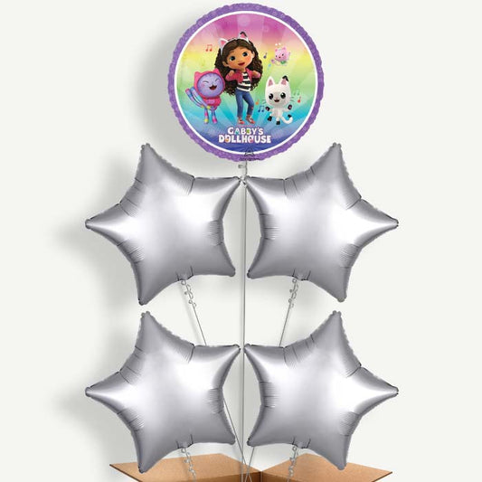 Gabby's Dollhouse & Friends Helium Cluster Balloons | Party Save Smile