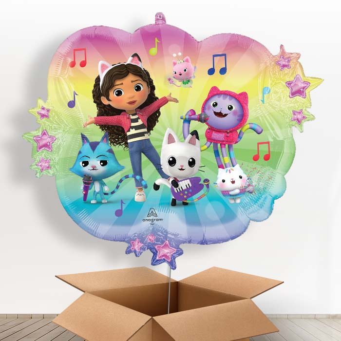 Gabby's Dollhouse & Friends Giant Helium Balloon in a Box - 1 x Giant Balloon | Party Save Smile