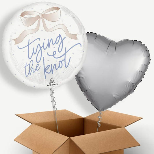 Floral Wedding Tying the Knot Helium Balloon Two | Party Save Smile