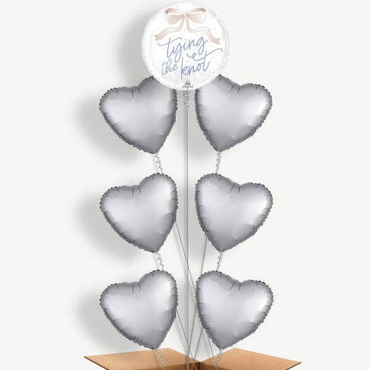 Floral Wedding Tying the Knot Helium Balloon Arrangement | Party Save Smile