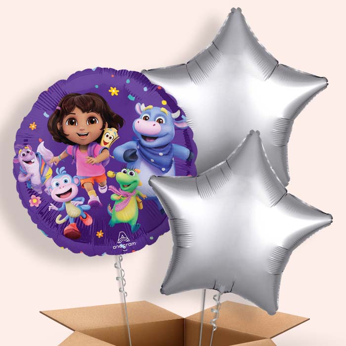 Dora the Explorer Helium Balloon in a Box | Party Save Smile -3 Balloons