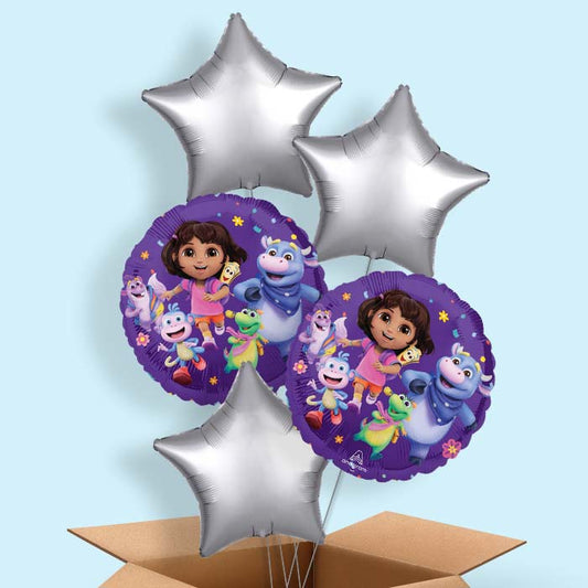 Dora the Explorer Helium Balloon in a Box | Party Save Smile -5 Balloons