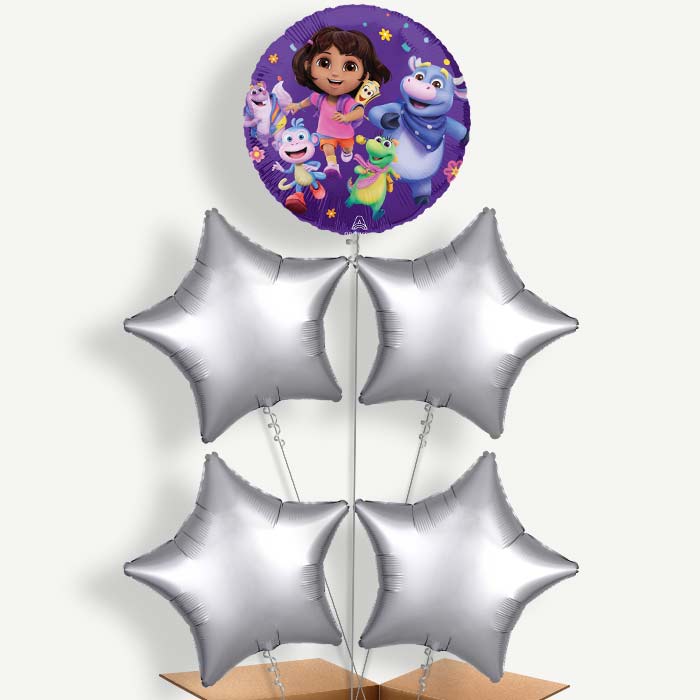 Dora the Explorer Balloon Cluster Inflated with Helium | Party Save Smile