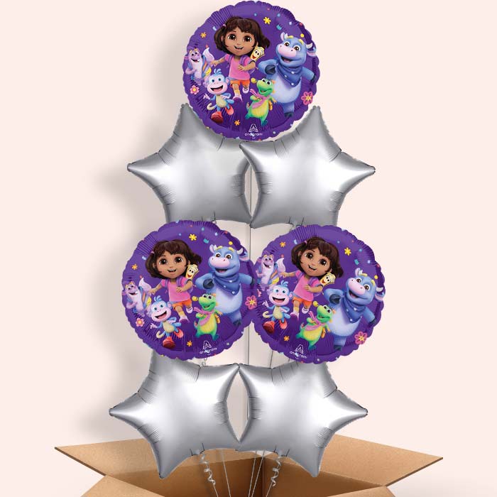 Dora the Explorer Helium Balloon in a Box | Party Save Smile -7 Balloons