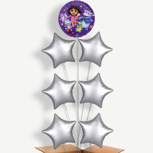 Dora the Explorer Balloon Arrangement Inflated with Helium | Party Save Smile