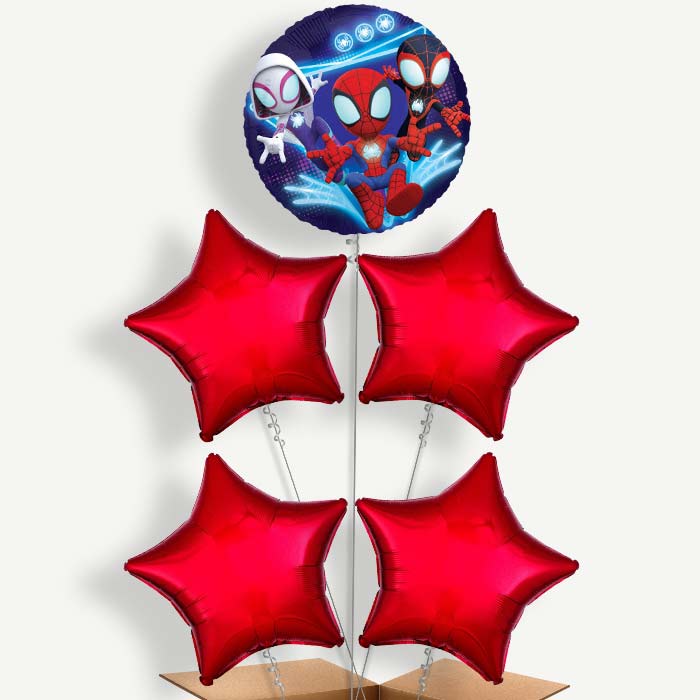 Spidey & His Amazing Friends Helium Cluster Balloons