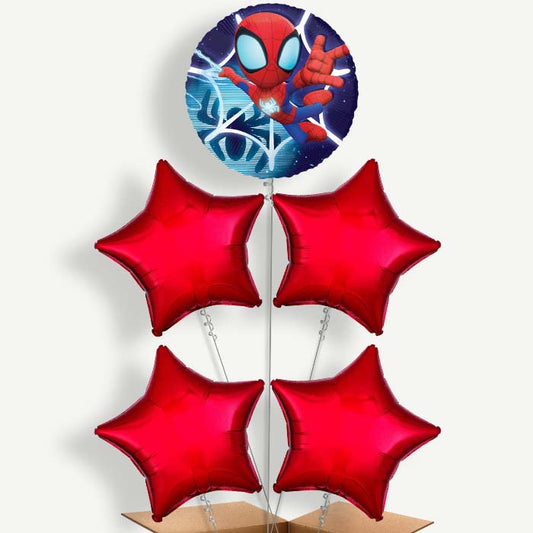 Spidey & His Amazing Friends Helium Cluster Balloons | Party Save Smile