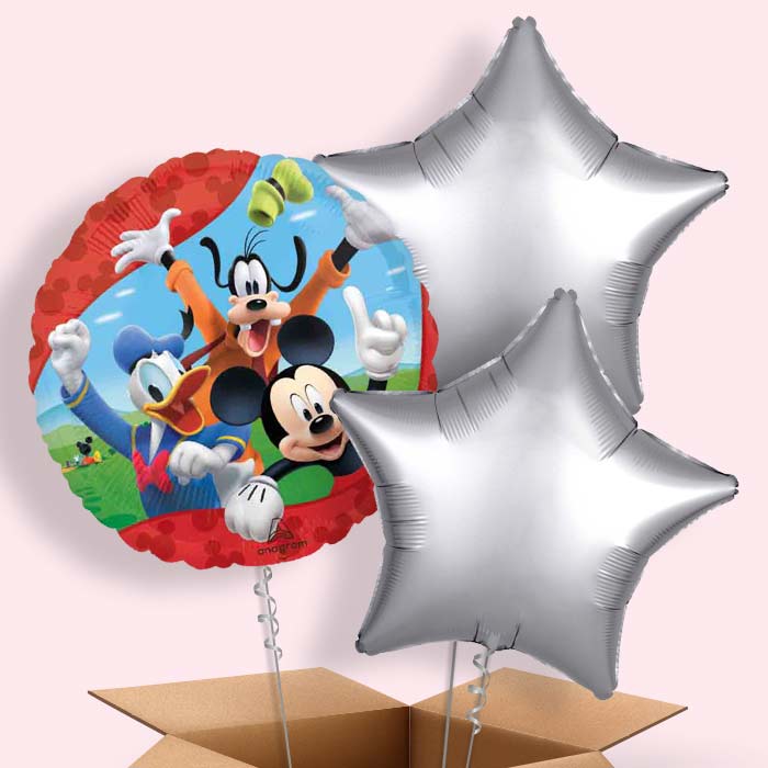 Mickey & Minnie Mouse & Friends Helium Balloon in a Box - 3 Balloons | Party Save Smile