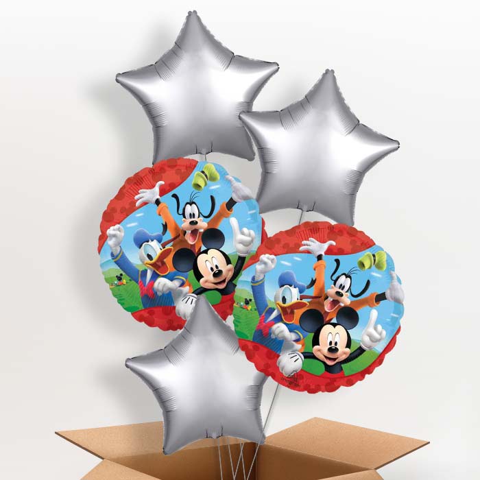 Mickey & Minnie Mouse & Friends Helium Balloon in a Box - 5 Balloons | Party Save Smile