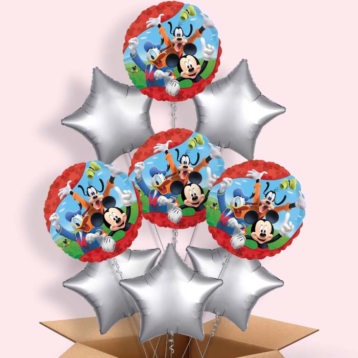 Mickey & Minnie Mouse & Friends Helium Balloon in a Box - 9 Balloons | Party Save Smile