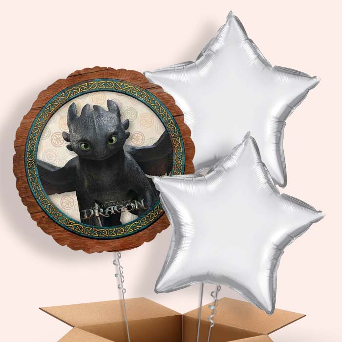How to Train Your Dragon Helium Balloon in a Box- 3 Balloons | Party Save Smile