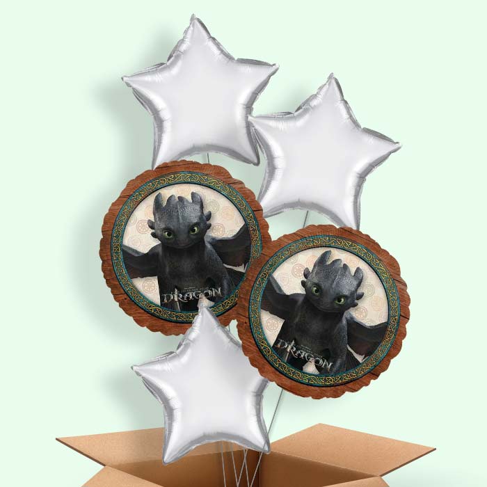 How to Train Your Dragon Helium Balloon in a Box- 5 Balloons | Party Save Smile
