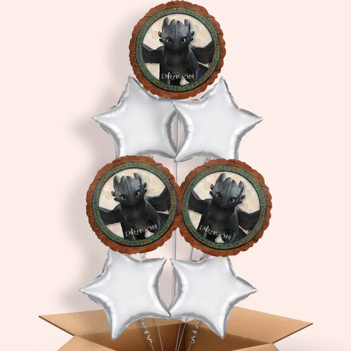 How to Train Your Dragon Helium Balloon in a Box- 7 Balloons | Party Save Smile