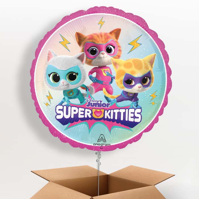 Super Kitties Helium Balloon in a Box | Party Save Smile -1 Balloon