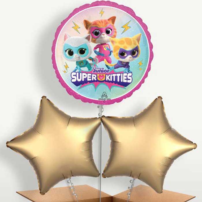 Super Kitties Bunch of Balloons Inflated with Helium | Party Save Smile