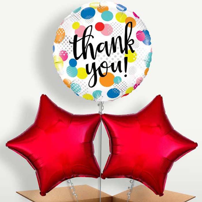 Thank You Polka Dots Helium Bunch of Balloons | Party Save Smile