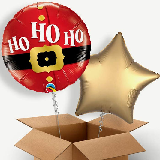 Santa Ho Ho Ho Helium Balloon Couple | Party Save Smile
