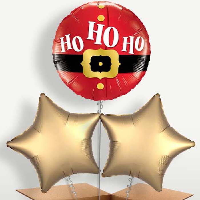Santa Ho Ho Ho Helium Bunch of Balloons | Party Save Smile