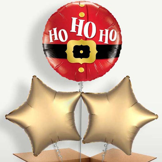 Santa Ho Ho Ho Helium Bunch of Balloons | Party Save Smile