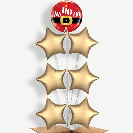 Santa Ho Ho Ho Helium Balloon Arrangement | Party Save Smile