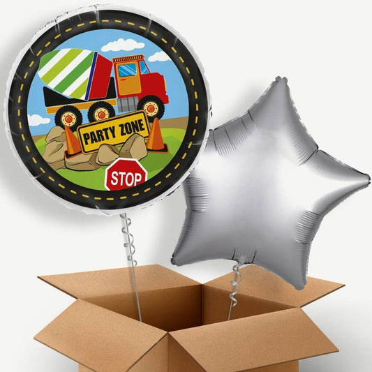 Dump Truck (Construction) Helium Balloon Duo | Party Save Smile