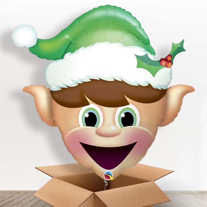 Elf Christmas Helium Balloon In a Box - Giant Balloon | Party Save Smile