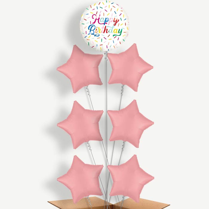 Sprinkle Happy Birthday Helium Balloon Arrangement | Party Save Smile