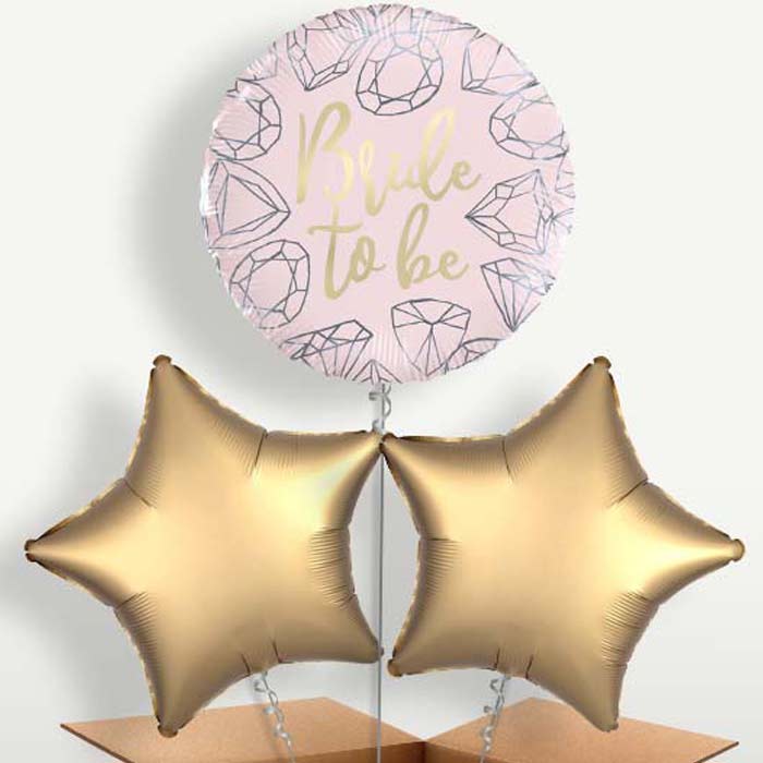 Pink Diamond Bride to Be Balloon Bunch | Party Save Smile