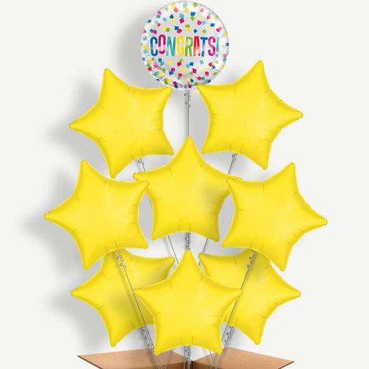 Colourful Congratulations Helium Balloon Bundle | Party Save Smile