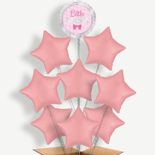 Little Miss Baby Shower Helium Balloon Bundle | Party Save Smile