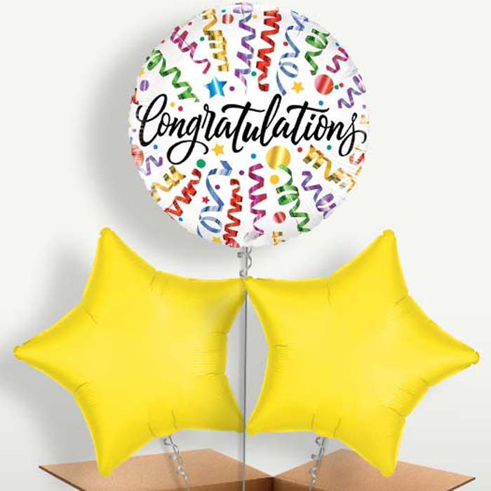 Congratulations Streamers Bunch of Balloons | Party Save Smile