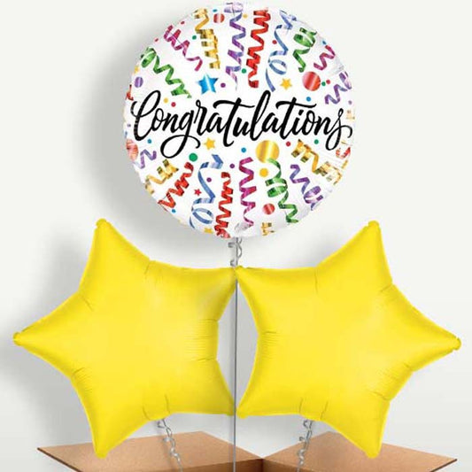 Congratulations Streamers Bunch of Balloons | Party Save Smile