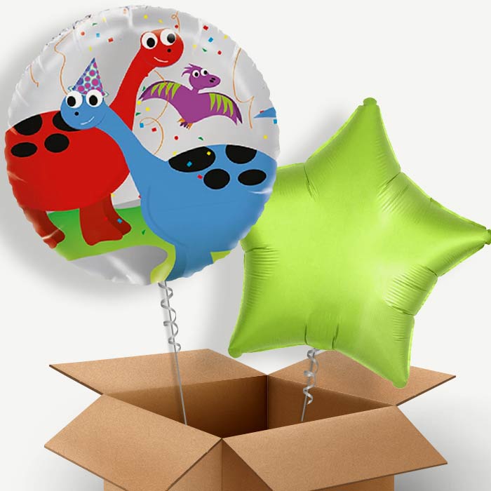Cute Dinosaur Helium Balloon Duo | Party Save Smile