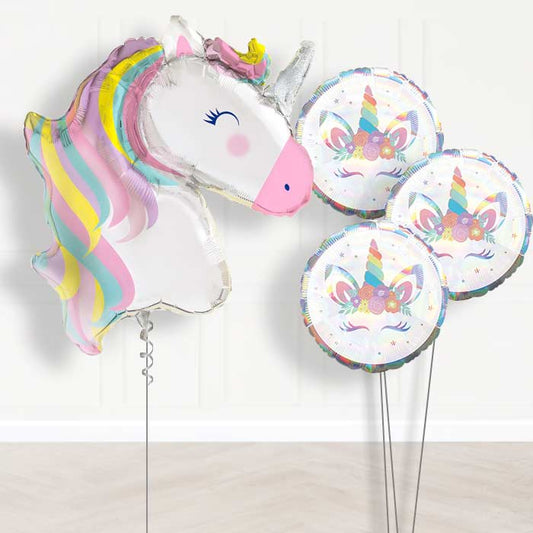 Pastel Unicorn Bouquet Balloons in a Box - Themed Bouquet | Party Save Smile