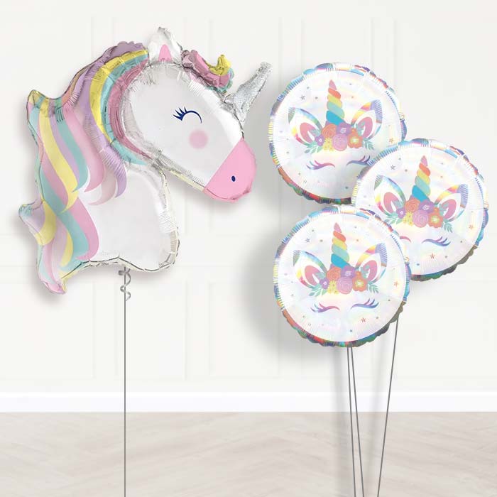 Pastel Unicorn Bouquet Balloons in a Box - Themed Bouquet | Party Save Smile