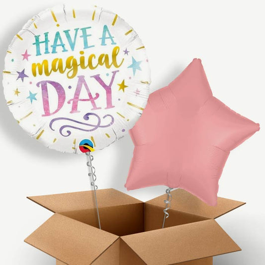 Have a Magical Day Helium Balloon Pair | Party Save Smile