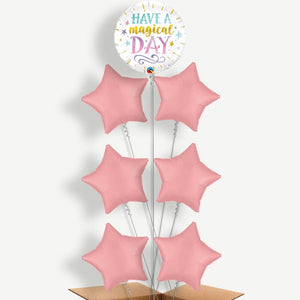 Have a Magical Day 7 Balloon Arrangement Inflated with Helium