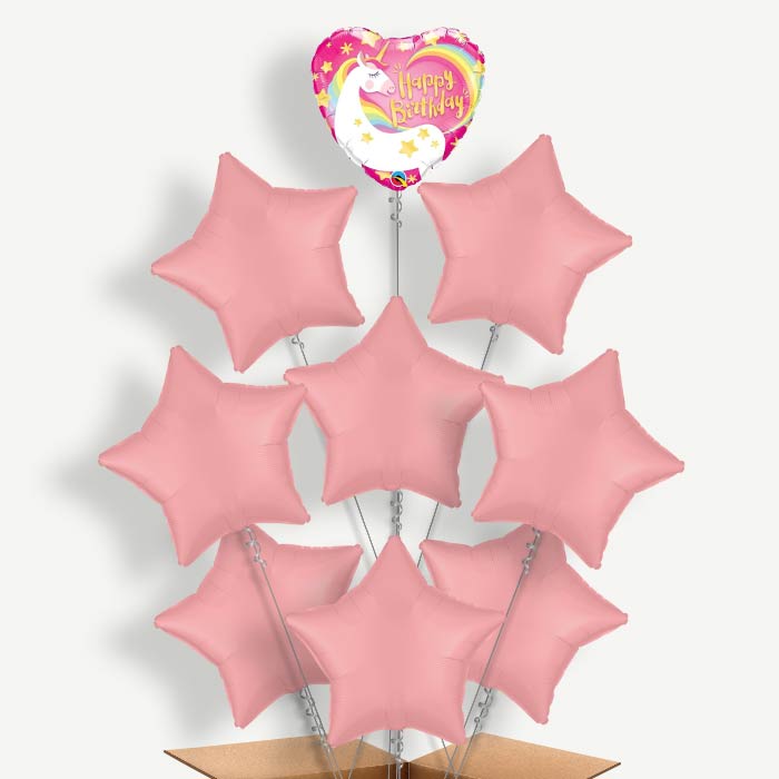 Happy Birthday Unicorn Helium Balloon Bundle | Party Save Smile