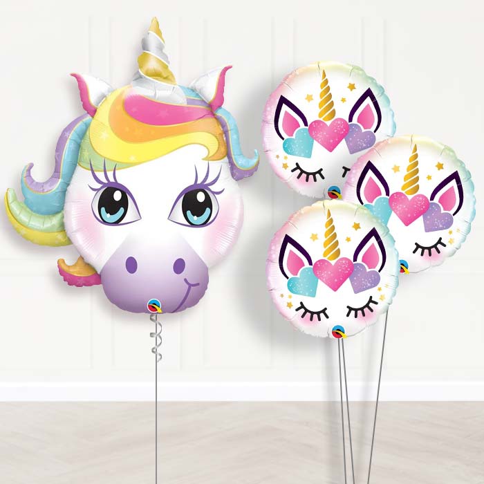 Magical Unicorn Balloon Bouquet in a Box - Themed Bouquet | Party Save Smile