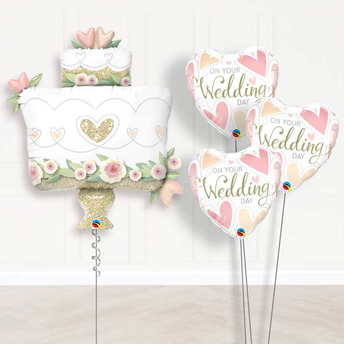 Wedding Balloon Displays in a Box - Cake - Themed Bouquet | Party Save Smile